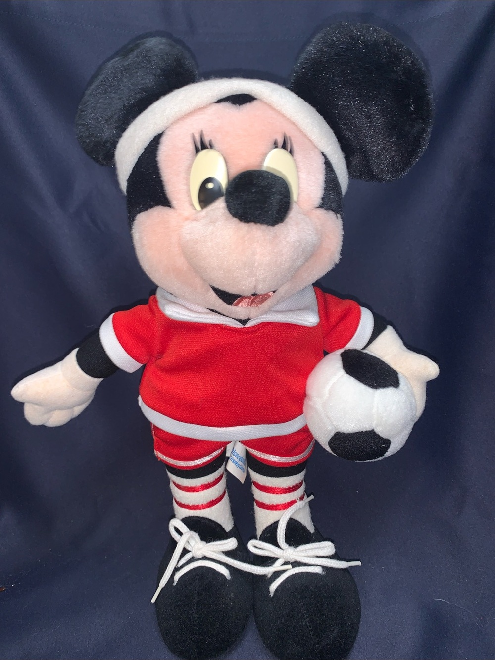 Disney Black & Red Mickey Mouse Soccer Plush